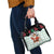 Kuwait Christmas Shoulder Handbag with Santa Taking Selfie Kuwait Towers Reindeer and Snowflake - Wonder Print Shop