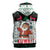 Kuwait Christmas Sleeveless Hoodie with Santa Taking Selfie Kuwait Towers Reindeer and Snowflake - Wonder Print Shop