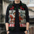 Kuwait Christmas Sleeveless Puffer Jacket with Santa Taking Selfie Kuwait Towers Reindeer and Snowflake - Wonder Print Shop