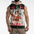 Kuwait Christmas Sleeveless Zip Hoodie with Santa Taking Selfie Kuwait Towers Reindeer and Snowflake - Wonder Print Shop