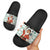 Kuwait Christmas Slide Sandals with Santa Taking Selfie Kuwait Towers Reindeer and Snowflake - Wonder Print Shop