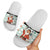 Kuwait Christmas Slide Sandals with Santa Taking Selfie Kuwait Towers Reindeer and Snowflake - Wonder Print Shop