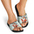 Kuwait Christmas Slide Sandals with Santa Taking Selfie Kuwait Towers Reindeer and Snowflake - Wonder Print Shop