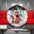 Kuwait Christmas Spare Tire Cover with Santa Taking Selfie Kuwait Towers Reindeer and Snowflake - Wonder Print Shop