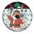 Kuwait Christmas Spare Tire Cover with Santa Taking Selfie Kuwait Towers Reindeer and Snowflake - Wonder Print Shop