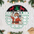 Kuwait Christmas Tree Skirt with Santa Taking Selfie Kuwait Towers Reindeer and Snowflake - Wonder Print Shop