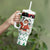 Kuwait Christmas Tumbler With Handle with Santa Taking Selfie Kuwait Towers Reindeer and Snowflake - Wonder Print Shop