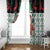 Kuwait Christmas Window Curtain with Santa Taking Selfie Kuwait Towers Reindeer and Snowflake - Wonder Print Shop
