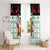 Kuwait Christmas Window Curtain with Santa Taking Selfie Kuwait Towers Reindeer and Snowflake - Wonder Print Shop