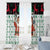 Kuwait Christmas Window Curtain with Santa Taking Selfie Kuwait Towers Reindeer and Snowflake - Wonder Print Shop