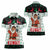 Kuwait Christmas Women Polo Shirt with Santa Taking Selfie Kuwait Towers Reindeer and Snowflake - Wonder Print Shop