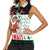 Kuwait Christmas Women Sleeveless Polo Shirt with Santa Taking Selfie Kuwait Towers Reindeer and Snowflake - Wonder Print Shop