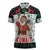 Kuwait Christmas Zipper Polo Shirt with Santa Taking Selfie Kuwait Towers Reindeer and Snowflake - Wonder Print Shop