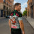 Kuwait Christmas Zipper Polo Shirt with Santa Taking Selfie Kuwait Towers Reindeer and Snowflake - Wonder Print Shop