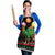 Kuwait Christmas Apron with Camel in Festive Ornaments Snowflakes and Green Red - Wonder Print Shop