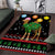 Kuwait Christmas Area Rug with Camel in Festive Ornaments Snowflakes and Green Red - Wonder Print Shop