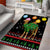 Kuwait Christmas Area Rug with Camel in Festive Ornaments Snowflakes and Green Red - Wonder Print Shop