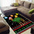 Kuwait Christmas Area Rug with Camel in Festive Ornaments Snowflakes and Green Red - Wonder Print Shop