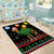 Kuwait Christmas Area Rug with Camel in Festive Ornaments Snowflakes and Green Red - Wonder Print Shop