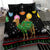 Kuwait Christmas Bedding Set with Camel in Festive Ornaments Snowflakes and Green Red - Wonder Print Shop
