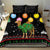 Kuwait Christmas Bedding Set with Camel in Festive Ornaments Snowflakes and Green Red - Wonder Print Shop