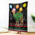 Kuwait Christmas Blanket with Camel in Festive Ornaments Snowflakes and Green Red - Wonder Print Shop