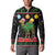Kuwait Christmas Button Sweatshirt with Camel in Festive Ornaments Snowflakes and Green Red - Wonder Print Shop