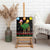 Kuwait Christmas Canvas Wall Art with Camel in Festive Ornaments Snowflakes and Green Red - Wonder Print Shop