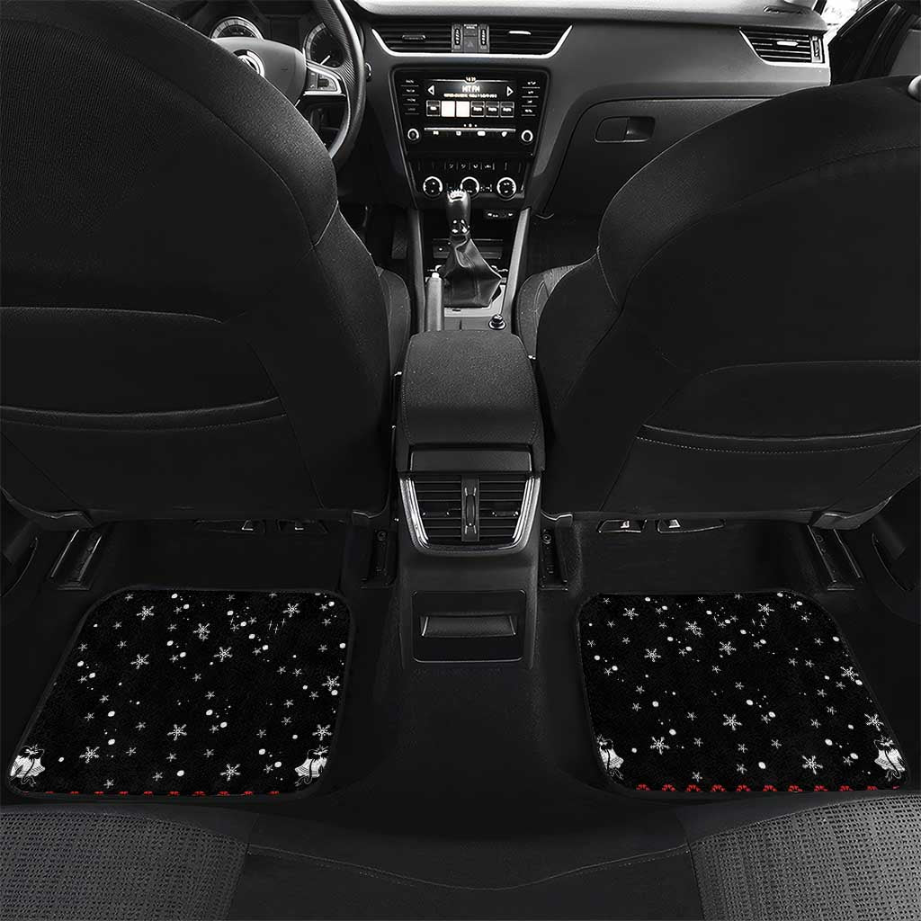 Kuwait Christmas Car Mats with Camel in Festive Ornaments Snowflakes and Green Red - Wonder Print Shop