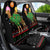 Kuwait Christmas Car Seat Cover with Camel in Festive Ornaments Snowflakes and Green Red - Wonder Print Shop