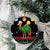 Kuwait Christmas Ceramic Ornament with Camel in Festive Ornaments Snowflakes and Green Red - Wonder Print Shop