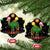 Kuwait Christmas Ceramic Ornament with Camel in Festive Ornaments Snowflakes and Green Red - Wonder Print Shop