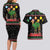 Kuwait Christmas Couples Matching Long Sleeve Bodycon Dress and Hawaiian Shirt with Camel in Festive Ornaments Snowflakes and Green Red - Wonder Print Shop