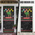 Kuwait Christmas Door Cover with Camel in Festive Ornaments Snowflakes and Green Red - Wonder Print Shop