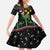 Kuwait Christmas Family Matching Long Sleeve Bodycon Dress and Hawaiian Shirt with Camel in Festive Ornaments Snowflakes and Green Red - Wonder Print Shop