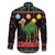 Kuwait Christmas Family Matching Long Sleeve Bodycon Dress and Hawaiian Shirt with Camel in Festive Ornaments Snowflakes and Green Red - Wonder Print Shop