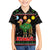 Kuwait Christmas Family Matching Long Sleeve Bodycon Dress and Hawaiian Shirt with Camel in Festive Ornaments Snowflakes and Green Red - Wonder Print Shop