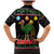 Kuwait Christmas Family Matching Mermaid Dress and Hawaiian Shirt with Camel in Festive Ornaments Snowflakes and Green Red - Wonder Print Shop