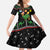 Kuwait Christmas Family Matching Off The Shoulder Long Sleeve Dress and Hawaiian Shirt with Camel in Festive Ornaments Snowflakes and Green Red - Wonder Print Shop