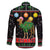 Kuwait Christmas Family Matching Off The Shoulder Long Sleeve Dress and Hawaiian Shirt with Camel in Festive Ornaments Snowflakes and Green Red - Wonder Print Shop