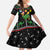 Kuwait Christmas Family Matching Off Shoulder Maxi Dress and Hawaiian Shirt with Camel in Festive Ornaments Snowflakes and Green Red - Wonder Print Shop