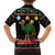 Kuwait Christmas Family Matching Short Sleeve Bodycon Dress and Hawaiian Shirt with Camel in Festive Ornaments Snowflakes and Green Red - Wonder Print Shop