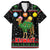Kuwait Christmas Hawaiian Shirt with Camel in Festive Ornaments Snowflakes and Green Red - Wonder Print Shop