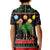 Kuwait Christmas Kid Polo Shirt with Camel in Festive Ornaments Snowflakes and Green Red - Wonder Print Shop