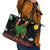 Kuwait Christmas Leather Tote Bag with Camel in Festive Ornaments Snowflakes and Green Red - Wonder Print Shop