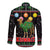 Kuwait Christmas Long Sleeve Button Shirt with Camel in Festive Ornaments Snowflakes and Green Red - Wonder Print Shop
