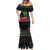 Kuwait Christmas Mermaid Dress with Camel in Festive Ornaments Snowflakes and Green Red - Wonder Print Shop