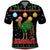 Kuwait Christmas Polo Shirt with Camel in Festive Ornaments Snowflakes and Green Red - Wonder Print Shop