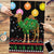 Kuwait Christmas Puzzle with Camel in Festive Ornaments Snowflakes and Green Red - Wonder Print Shop