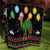 Kuwait Christmas Quilt with Camel in Festive Ornaments Snowflakes and Green Red - Wonder Print Shop